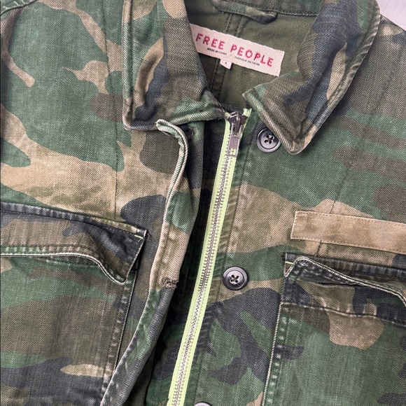Free People Military oversized jacket. Size S. - Picture 5 of 6